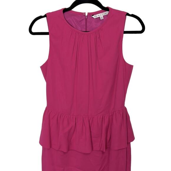 Trina Turk Dresses Trina Turk Kiran Peplum Dress Magenta Women’s size 6 - Picture 5 of 6